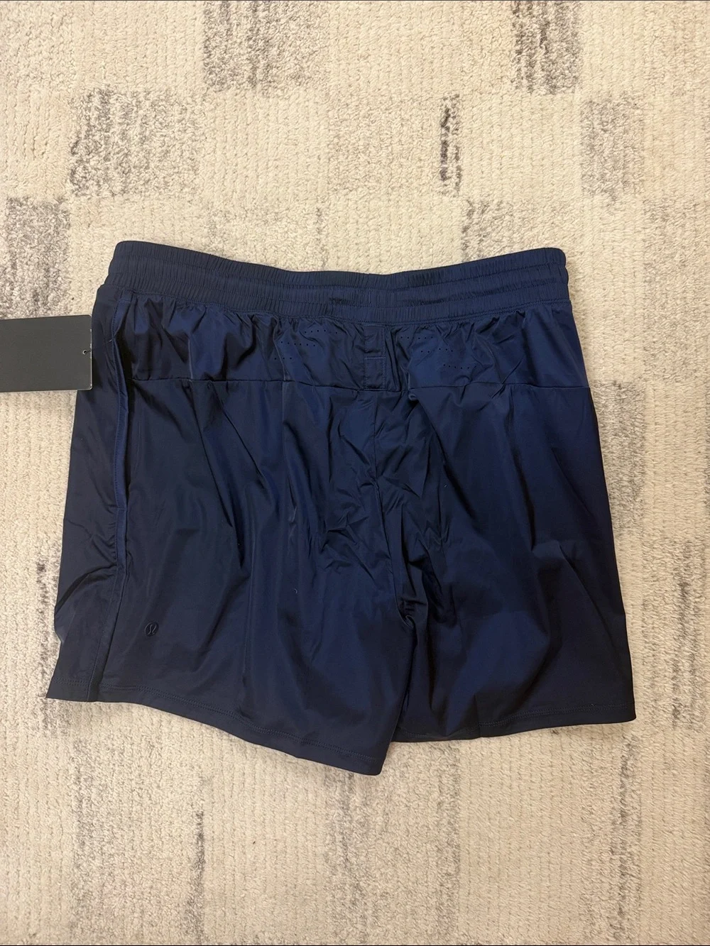 lululemon athletica Men's Deep Navy Stretch Satin Nylon 5” Performance Shorts
